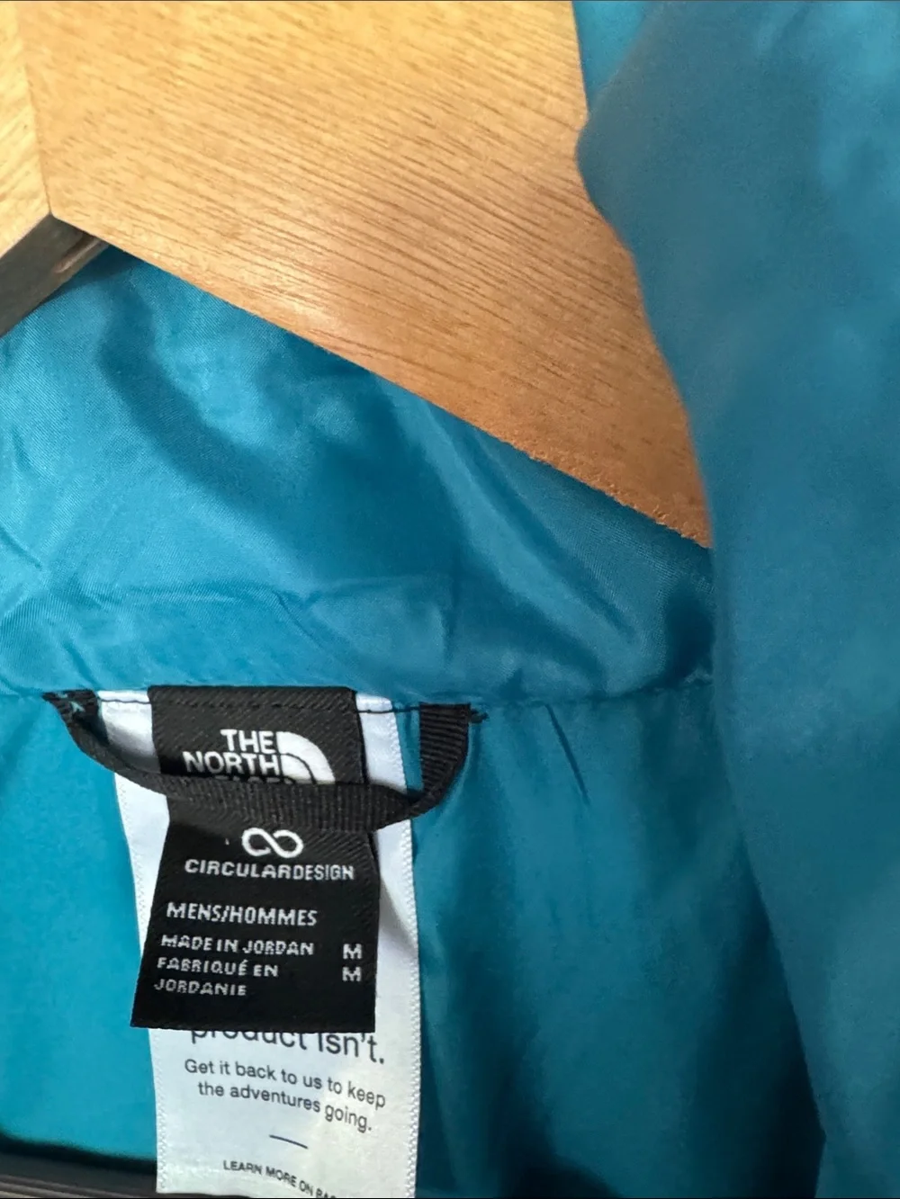 The North Face Mens Thermal Insulated Jacket Digital Steel Blue Travel .